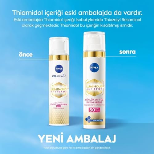 Alternative view of SPF50 Luminous630 Thiamidol Leke Karşıtı Güneş Koruyucu Krem 40ml Ve Micellar Makyaj Temizleme Suyu 400ml, C Vitamini, Güneş Lekesi Karşıtı, Aydınlatıcı