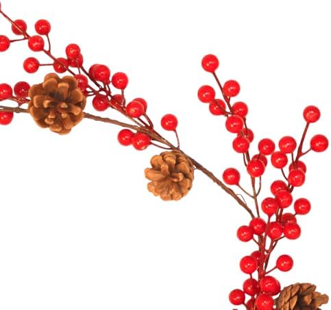 Alternative view of YILBAŞI LÜKS DEKOR SÜSLERİ LÜKS KOKİNA GARLAND 150CM KOKİNA KOZALAKLI BERRY ŞERİT SÜSLER