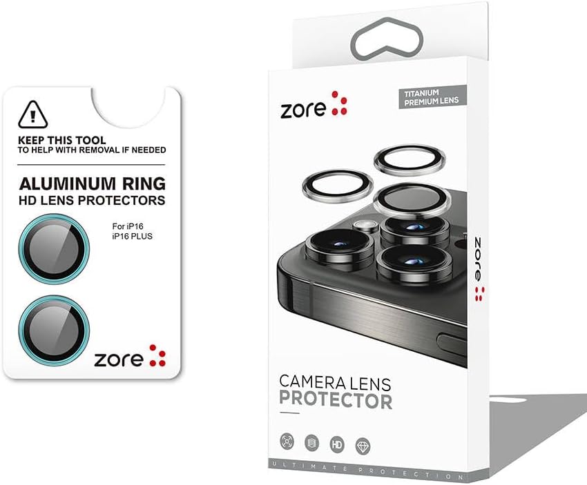 ZORE İle Uyumlu 16 16 Plus CL-12 Premium Safir Parmak İzi Bırakmayan Anti-Reflective Kamera Lens Koruyucu Açık Yeşil