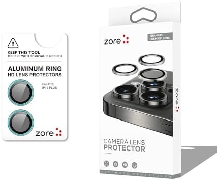 Alternative view of ZORE İle Uyumlu 16 16 Plus CL-12 Premium Safir Parmak İzi Bırakmayan Anti-Reflective Kamera Lens Koruyucu Açık Yeşil