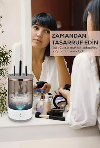 Alternative view of Otomatik Makyaj Fırçası Temizleyici - Derinlemesine Temizlik ve Hijyen İçin USB Bağlantılı Fırça Temizleme Makinesi