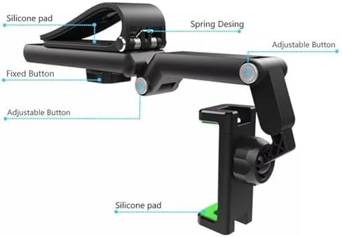 Alternative view of Multifonksiyonel Profesyonel Araç İçi Telefon Tutucu İster Araç Güneşlik Montaj İster Selfie Çubuğu İster Masaya Montaj 360 Derece Dönebilen Cep Telefonları İçin Sun-Mlt-33