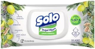 Alternative view of SOLO Doğal Hijyen Islak Mendil Limon & Biberiye 3x50