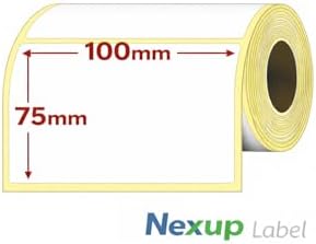 100x75 mm Termal Etiket, Barkod/Adres/Kargo Termal Etiketleri, Zebra ve Diğer Yazıcılarla Uyumlu