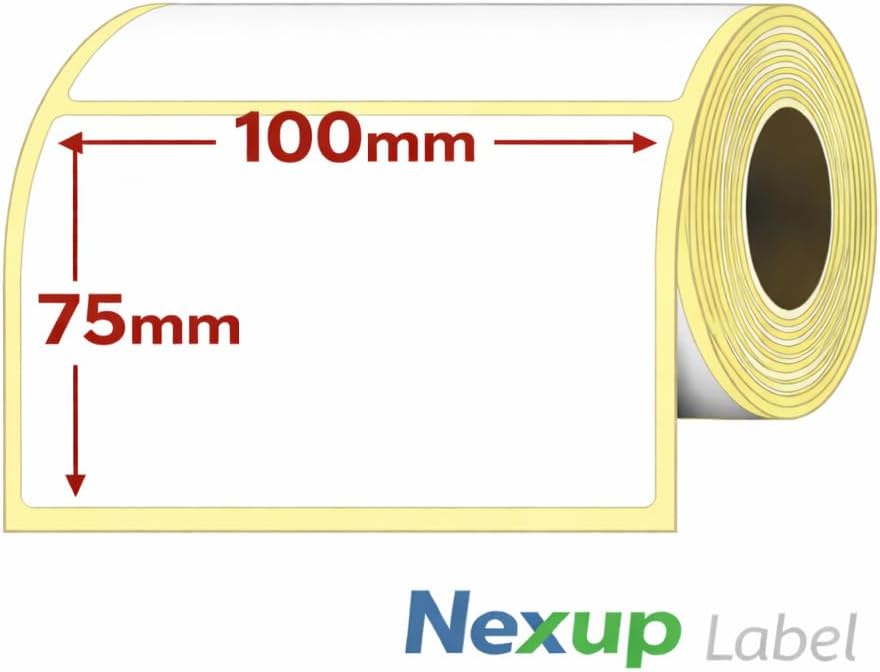 Alternative view of 100x75 mm Termal Etiket, Barkod/Adres/Kargo Termal Etiketleri, Zebra ve Diğer Yazıcılarla Uyumlu