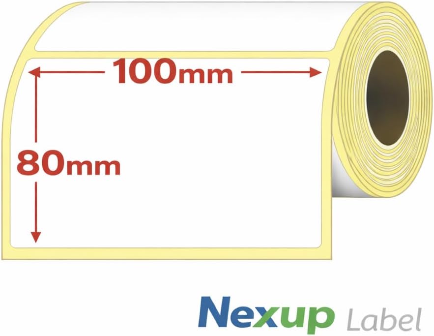 Alternative view of 100x80 mm Termal Etiket, Barkod/Adres/Kargo Termal Etiketleri, Zebra ve Diğer Yazıcılarla Uyumlu
