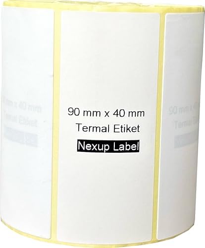 Alternative view of 90x40 mm Termal Etiket, Barkod/Adres/Kargo Termal Etiketleri, Zebra ve Diğer Yazıcılarla Uyumlu