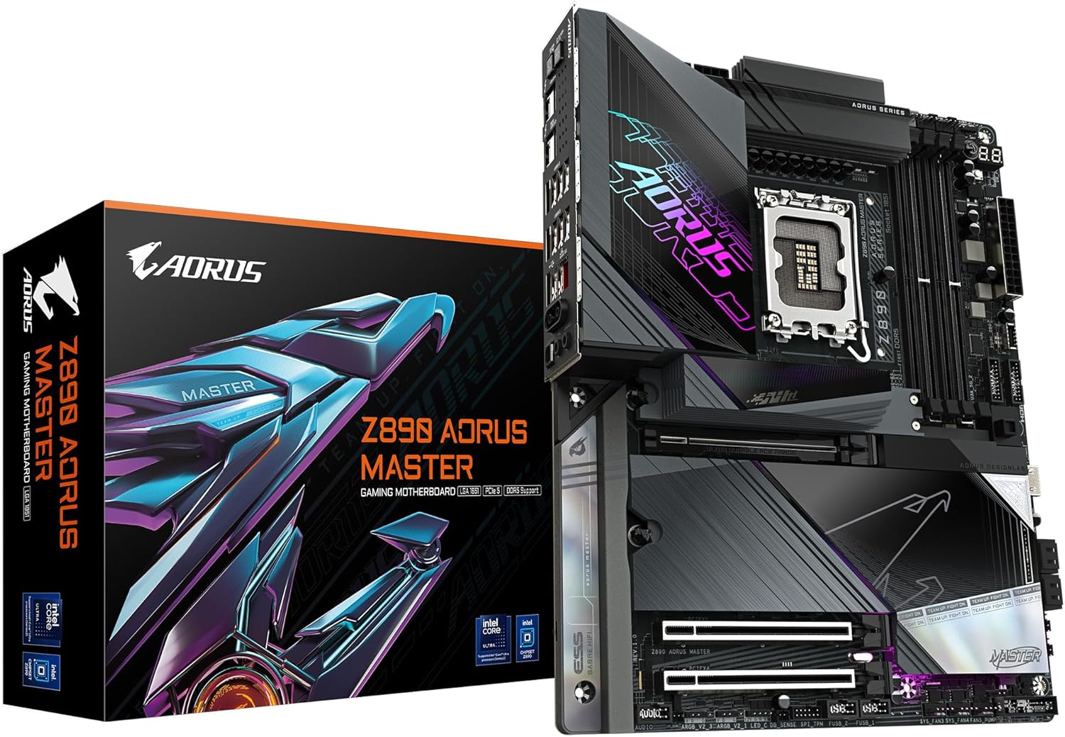 Alternative view of GIGABYTE ANAKART INTEL LGA1851 ATX Z890 AORUS MASTER
