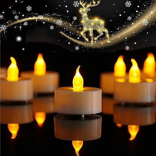 Alternative view of SNA Pilli Led Tealight T-LİGHT MUM PİLLİ MUM LED IŞIK SICAK SARI RENK DEKORASYON SÜSLEME DÜĞÜN KINA ORGANİZASYON (24)