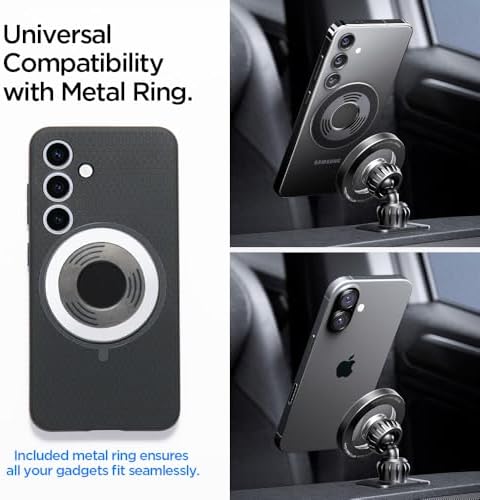Alternative view of MagSafe Araç içi Telefon Tutucu 2in1 Air Vent & Dashboard Ön Konsol ve Havalandırma Izgara ile Uyumlu Uzun Versiyon & MagFit ile Uyumlu + Dahili Metal Halka MTF13-1 Gray - ACP08321