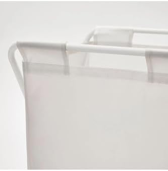 50 Litre Beyaz,Katlanır, Çamaşır Sepeti Açılır Kapanır Pratik Kirli Sepeti 50 Lt U42X G43X Y60 cm
