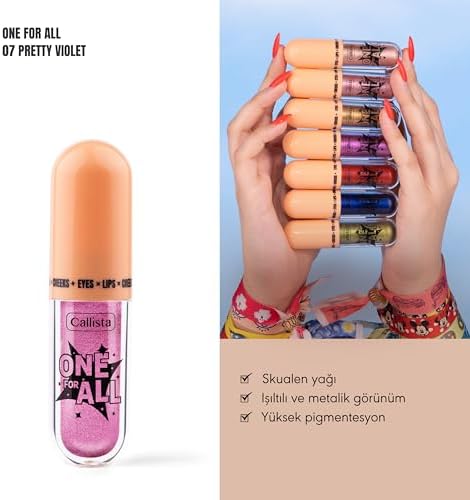Alternative view of Callista One For All 07 Pretty Eyes & Lips & Cheeks Likit Göz Farı