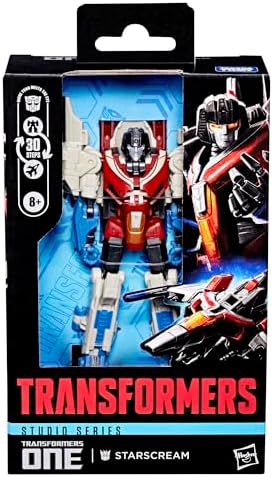 TRANSFORMERS Studio Series Deluxe One Starscream, 4.5 inç Dönüştürücü Aksiyon Figürü, 8+ Yaş için Oyuncaklar