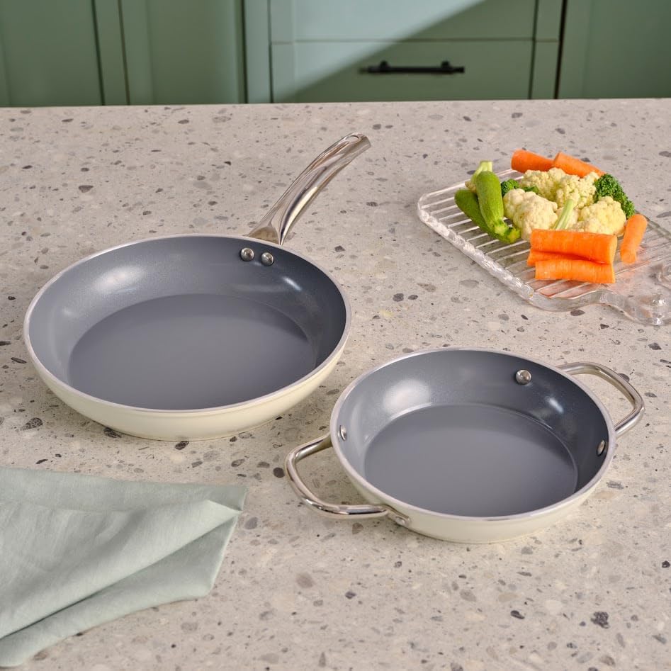Alternative view of x Refika Birgül Crystal Creamy Metal Tava Sahan Set Cream