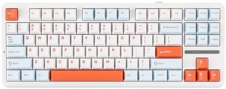Aula F87 PRO Mekanik RGB TKL Nimbus V3 Switch Kablosuz Makrolu Hot Swap Klavye Turuncu