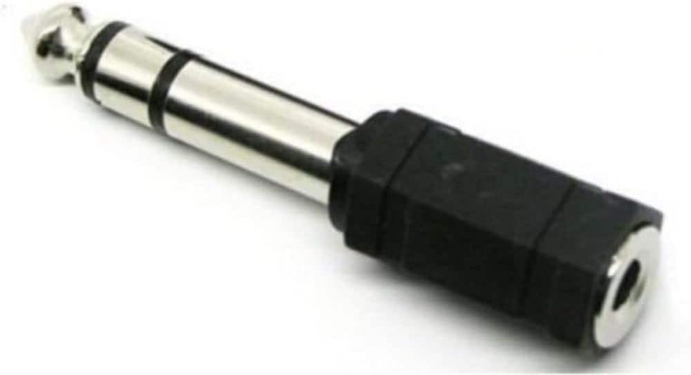 GİTAR ANFİ AMFİ Kablo Jak Dönüştürücü Çevirici Erkek 6.5mm Dişi 3.5mm Çivi Gitar ARKASIİNCE