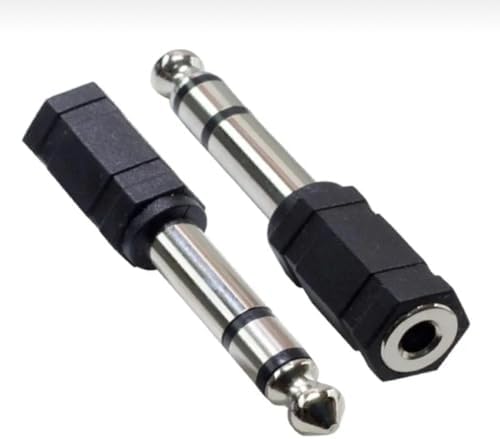 Alternative view of GİTAR ANFİ AMFİ Kablo Jak Dönüştürücü Çevirici Erkek 6.5mm Dişi 3.5mm Çivi Gitar ARKASIİNCE