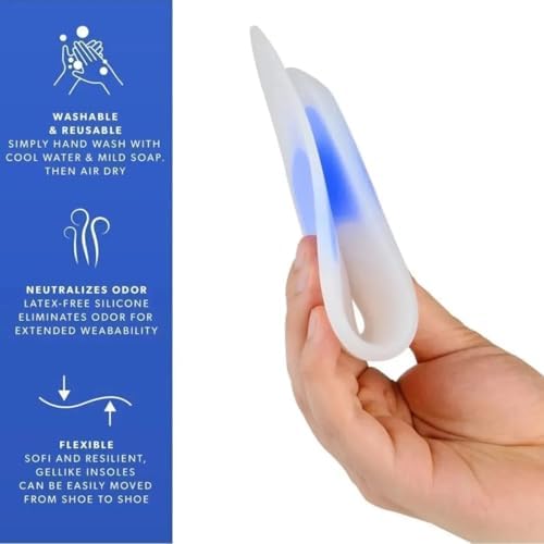 Long Way Tam Ortopedik Anatomik Silikon Ayakkabı Tabanlığı - Topuk Dikeni ve Ayak Ağrısı İçin (xxlarge45-46)