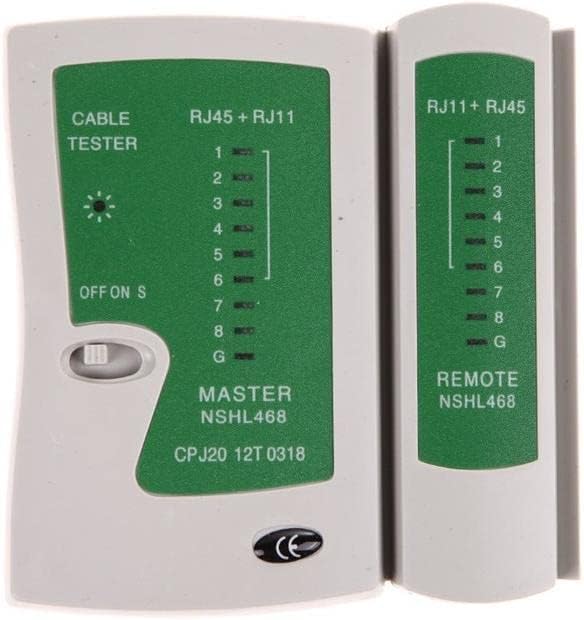 Alternative view of Tkz 2345 Network Tester Rj45 Cat Otomatik veya manuel olarak pin sinyalleri taranabilir Her bir tel için LED İnternet Kontrol Test Cihazı