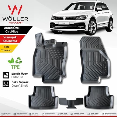 Alternative view of Tiguan ile Uyumlu Paspas 2016 2023 Arası Uyumlu 3d Havuzlu Paspas