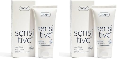 Ziaja Sensitive Yatıştırıcı Gündüz Kremi Spf 20, Hassas Cilt Serisi, 50 ml (2 paketi)