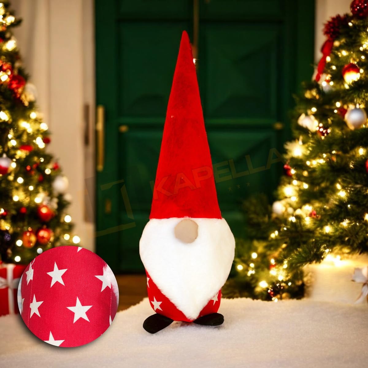 YILBAŞI NOEL BABA DEKORATİF BİBLO KIRMIZI YILDIZ