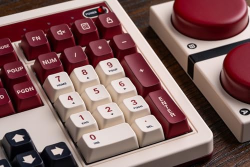 Alternative view of 108 Tuşlu ve Entegre Numaralı 8BitDo Retro 108 Mekanik Klavye, Bluetooth/2.4G/USB-C Windows ve için Değiştirilebilir Kablosuz Oyun Klavyesi - Fami Edition - QWERTY İngilizce Klavye