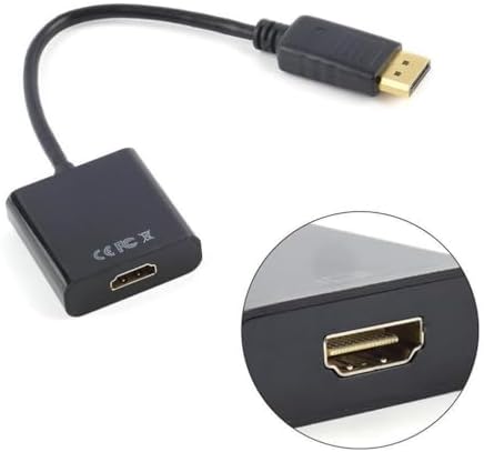 5645 Dijital Displayport to HDMI Görüntü Çevirici Aparat Siyah Displayport Çıkışlı Bilgisayarların Görüntüsünü HDMI Girişli Monitör, Projeksiyon vb Görüntü Cihazlarına Aktarır, Çevirir.