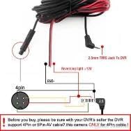 4 pin 2.5 mm araç geri görüş kamera kablosu 5 metre 4 pin kamera kablosu