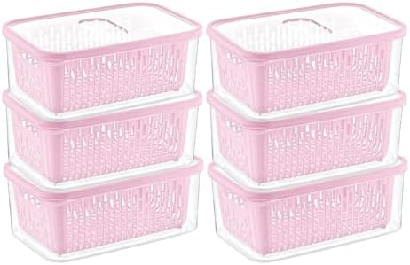 Alternative view of 6'lı Süzgeçli Fresh Saklama Kabı Seti 1.6 Lt Plastik Saklama Set 6 Adet