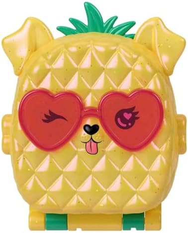 Alternative view of Polly mini bebek ve aksesuarları ile Ananas Köpekçik Plajı mini oyun seti, mikro bebek ve evcil hayvanlar dahil 8 aksesuar, JFV00