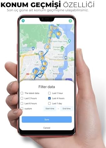 PLUS TAG IOS & Uyumlu Akıllı Gps Takip Cihazı (siyah)