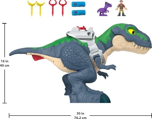 Sesli ve Işıklı Imaginext World Muhteşem T-Rex Oyun Seti 45 cm JGR40