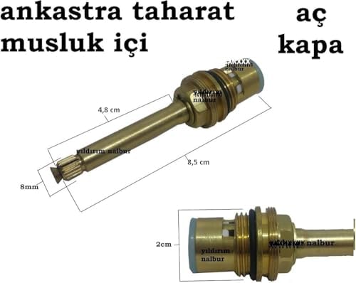Koç Tipi Aç-Kapa 1/2 Salmastra Uzun Milli 8.50 Cm