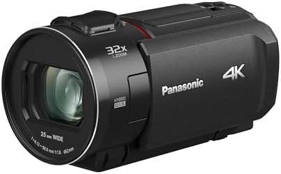 Alternative view of HC-VX3E-K 4K video kamera, 4K video (25p), 25 mm -F1.8 geniş açılı objektif, 24x optik zoom, Hybrid OIS+, HDR, zoom mikrofon, dokunmatik ekran, yaratıcı fonksiyonlar, siyah