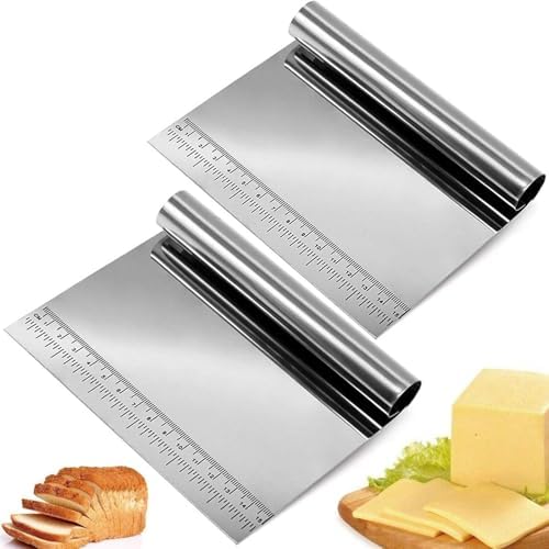 Hamur Kesici Çelik,Metal Hamur Sıyrıcı,Pasta Sıyırma Aparatı,Hamur Dilimleyici,Pasta Ve Pastacılık İçin Çelik Şekillendirici Ve Hamur Porsiyonlayıcı