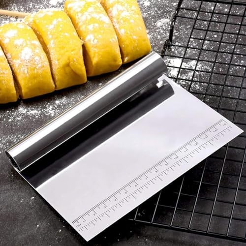 Alternative view of Hamur Kesici Çelik,Metal Hamur Sıyrıcı,Pasta Sıyırma Aparatı,Hamur Dilimleyici,Pasta Ve Pastacılık İçin Çelik Şekillendirici Ve Hamur Porsiyonlayıcı