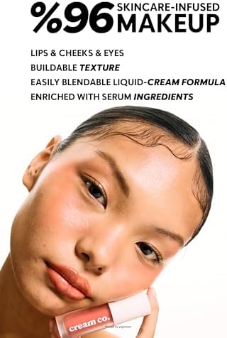 Alternative view of Cream Co. Allık Ruj Göz Farı Glow Tint Warm Peach, Nemlendirici Makyaj, 503 Şeftali, Hyaluronik Asit Peptit