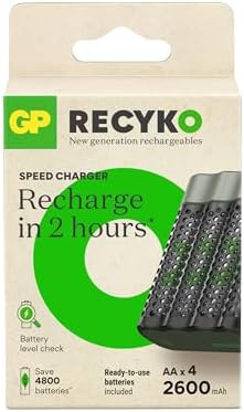 GP M452 USB Hızlı Şarj Cihazı 4 Adet 2600 AA Kalem Pilli Set