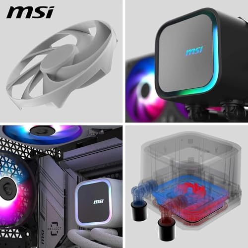 MSI MAG CORELIQUID A13 240 WHITE 240 mm ARGB Sıvı İşlemci Soğutucusu
