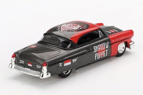 1:64 Mini Gt x Mizu Lincoln Hot Rod 1954 Shadow Puppet Diecast Model Araba
