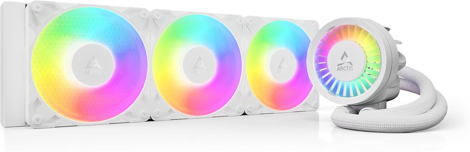 Arctic Freezer III Pro 360 A-RGB Intel/AMD Uyumlu, 360mm Radyatörlü, 3x12cm P12 PRO A-RGB PWM Fanlı, Sıvı İşlemci Soğutucu Beyaz (ACFRE00188A)