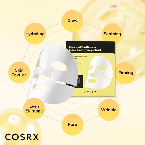 Alternative view of Cosrx Advanced Snail Mucin Glass Glow Hydrogel Mask 34G / 1.19 Oz. X 3Ea