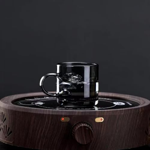 6 Adet 113ml cam füme renk fincan espresso kahve fincanı ısıya dayanıklı çay seti çay fincanı