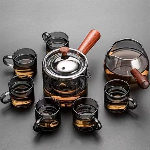 Alternative view of 6 Adet 113ml cam füme renk fincan espresso kahve fincanı ısıya dayanıklı çay seti çay fincanı