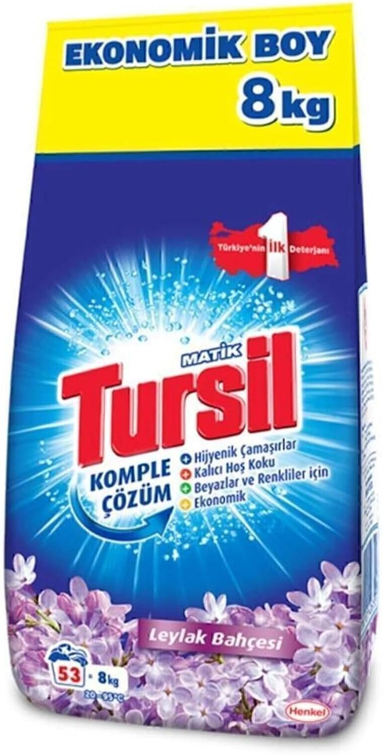 Alternative view of Tursilmatik Leylak Bahçesi Toz Çamaşır Deterjan 8 kg, Leylak Bahçesi 8kg