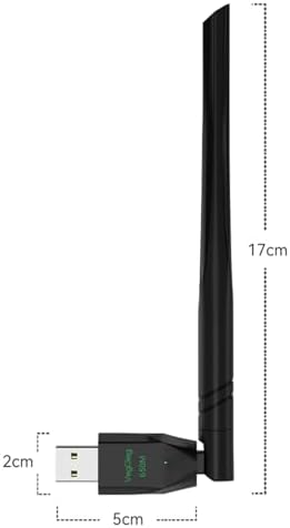 Alternative view of 650 Mbps 2.4GHz/5GHz Dual Band Alıcı Verici USB WiFi Adaptör