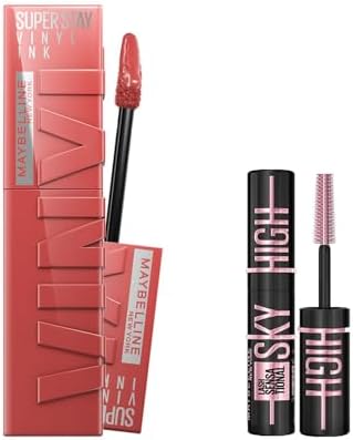 Alternative view of New York Super Ink Uzun Süre Kalıcı Likit Parlak Ruj 15 Peachy & Mini Lash Sensational Sky Cosmic Maskara Makyaj Seti