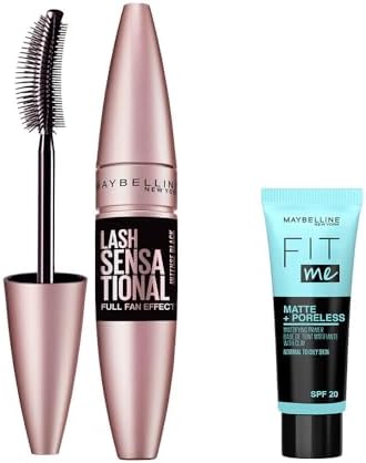 Alternative view of New York Lash Sensational Yelpaze Etkili Intense Maskara - Ekstra Siyah 9.5 ml & Mini Fit Me - Poreless Matlaştırcı Makyaj Bazı Makyaj Seti