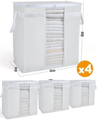 Pencereli Saklama Çantası 4'Lü Set Gri